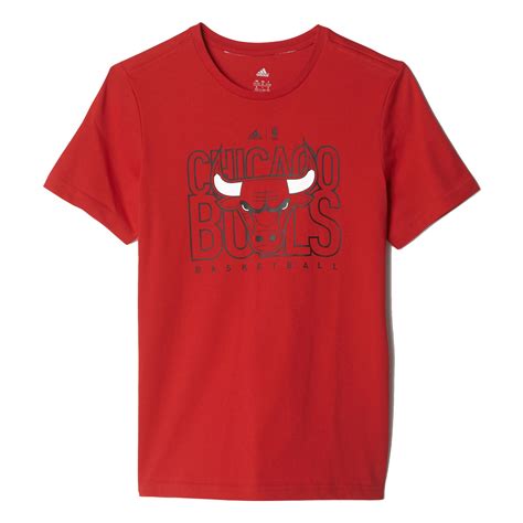 Adidas Camiseta Youth Nba Chicago Bulls Rojo Negro