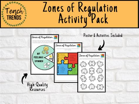 Zones Of Regulation Activities And Emotion Spinner Teaching Resources