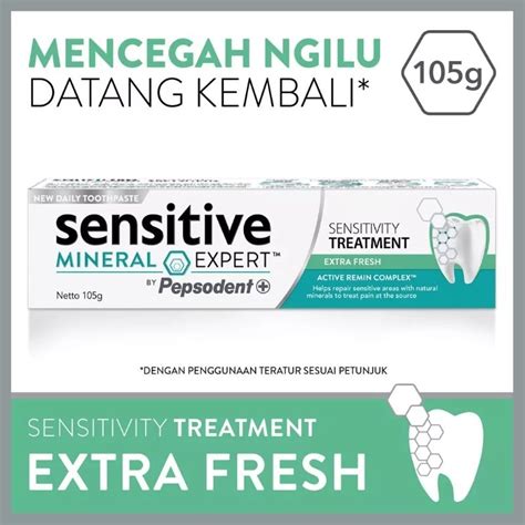 Jual Pasta Gigi Pepsodent Sensitive Expert G Fresh Mint Shopee