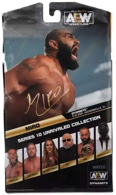 Aew All Elite Wrestling Unrivaled Collection Series Miro Action