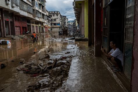 組圖：中國北方高溫南方暴雨 災害損失巨大 乾旱 河南 福建 大紀元