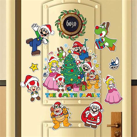 Personalized Super Mario Characters Christmas Magnet Super Mario