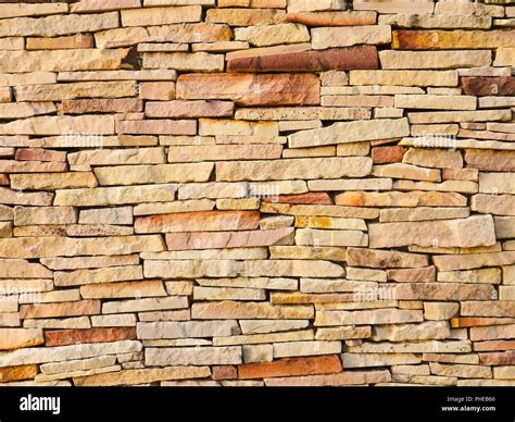 Wall of sandstone Stock Photo - Alamy