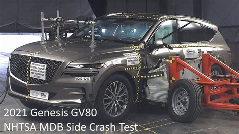 2021 2024 Genesis Gv80 Nhtsa Mdb Side Crash Test Youtube