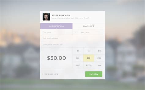 Dribbble Payment Full Png By Brandon Jacoby