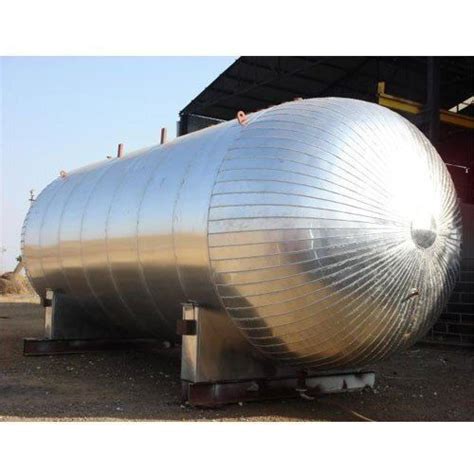 White Manual Stainless Steel Co2 Storage Tank 5000 10000 Litres At