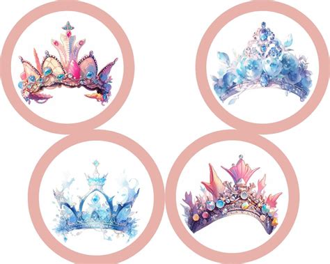 Mermaid Crown and Princess Crown Clipart, Mermaid Tiara, Ocean Themed ...