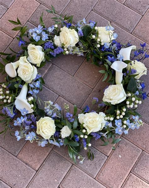 Ocean Blue Floating Wreath Laguna Hills Ca Funeral Home Cremation