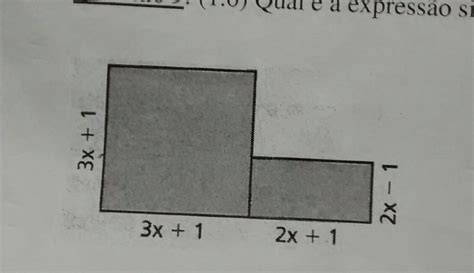 Qual A Expressão Simplificada Que Representa A área Da Figura Passo A