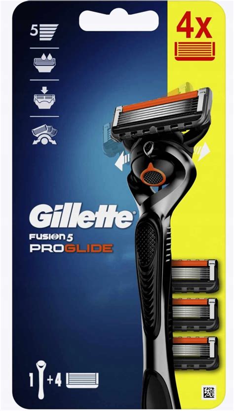 Gillette Fusion 5 Pro Glide maszynka do golenia 5 ostrzowa z 4 wkładami