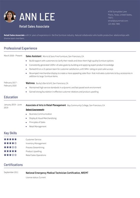 Retail Resume Examples And Templates For 2024