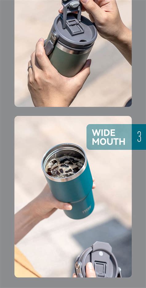Original Tyeso Vacuum Insulated Tumbler With Accessories Tumblers Hot