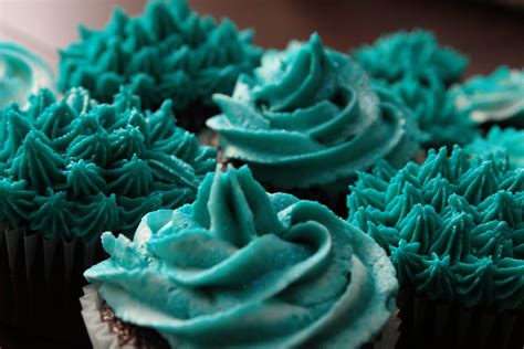 Cupcations : Teal Cupcakes