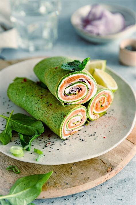 Crêpes aux épinards frais et à la truite fumée Seezon FR