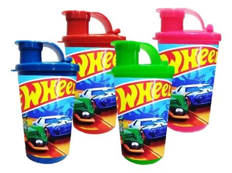 Vaso Pitillo Sorpresa Hot Wheels X Termo Fiesta Infantil Cuotas