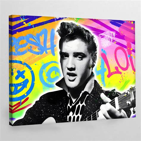 Elvis Presley Wall Decor Elvis Presley Wall Art Elvis Presley Canvas