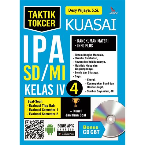 Jual Buku Taktik Tokcer Kuasai Ipa Sd Mi Kelas Iv Laksana Shopee