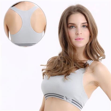 Summer Style Women Cotton Stretch Athletic Vest Gym Fitness Sports Bra