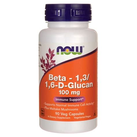 Now Supplements Beta D Glucan Mg With Maitake Mushrooms