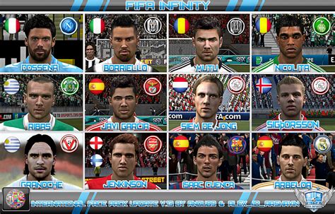 International Face Pack Update V Fifa Infinity Mods