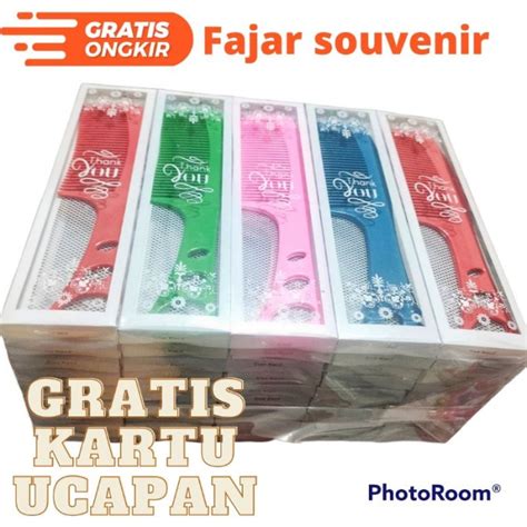 Jual PRODAK DARI STORE AZIZAH Pernikahan Sofenir Wedding Souvenir Sisir