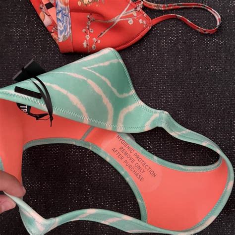 Triangl Neoprene Bikini Set Top Size Small Bottoms Depop