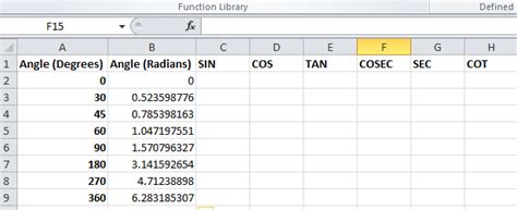 How To Use Trig Functions In Excel Best Excel Tutorial