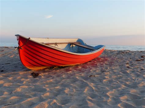 Wallpaper Pemandangan Perahu Matahari Terbenam Laut Air Pantai