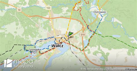 Wałcz dworzec kolejowy mapa szlaków turystycznych mapa turystyczna pl