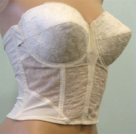 1950s Strapless Longline Bra 50s Bustier Playtex 36c