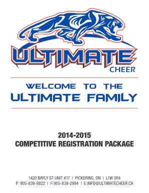 Fillable Online Cheerleading Ultimate Canadian Ultimate Canadian