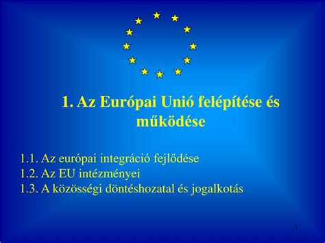 Ppt Az Eur Pai Uni Szervezete S Jogrendszere Powerpoint