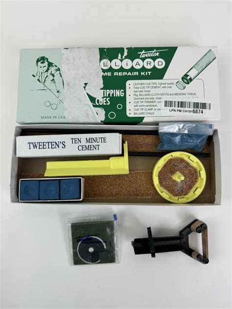 Tweeten Deluxe Pool Billiards Cue Stick Tip Repair Kit EBay