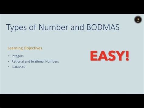 Types Of Number And BODMAS GCSE Maths YouTube