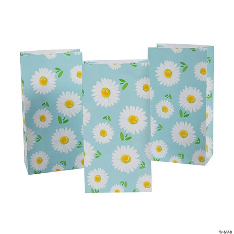 Daisy Treat Bags For 24 Oriental Trading