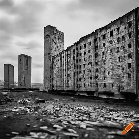 Cityscape Of A Soviet Style Concrete Slum On Craiyon