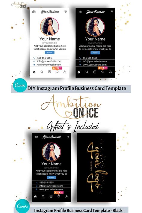 instagram business card template - Heavy With Child Podcast Custom ...