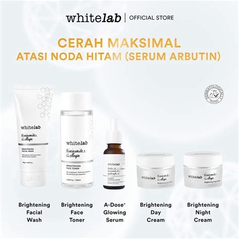 Jual Whitelab Paket Wajah C Dose Brightening A Dose Glow Serum Set