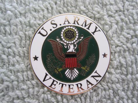 Us Army Veteran Official Seal Lapel Pin Us Army Service Veteran Badge Ebay Army