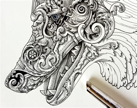 Fine Line Art on Behance