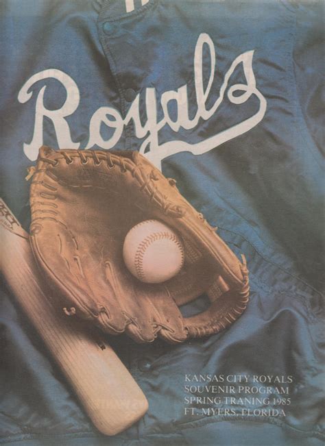 Kansas City Royals Spring Training Program 1985