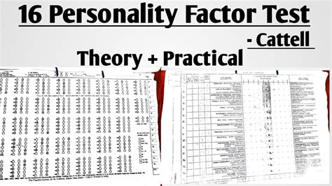 Personality Factor Test Pf Personality Test In Psychology Lu