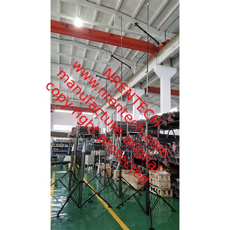 6m Pneumatic Telescopic Mast With Tripod Bracket For Lightning Equipment