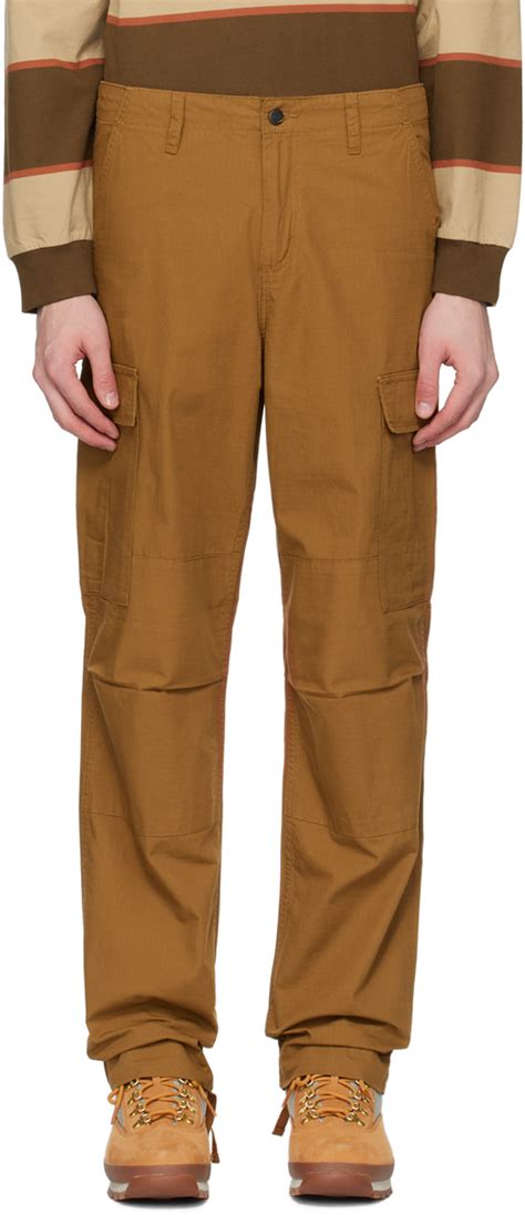 Pantalon Cargo Brun Clair Coupe Classique Carhartt Work In Progress