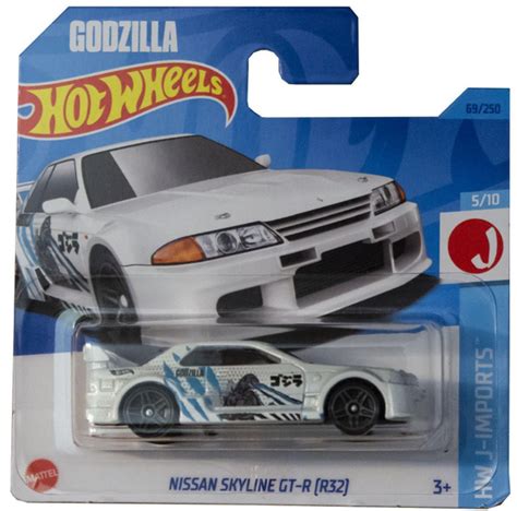 Игрушечная машинка Hot Wheels Nissan Skyline GT R R White базовая коллекция г