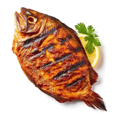 Premium AI Image Fry Fish Isolated In White Background