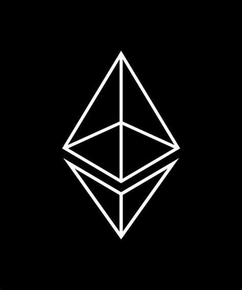 Ethereum Logo White Black Digital Art By Duong Dam Fine Art America