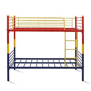 Home By Nilkamal Metal Beds Nemo Single Bunk Bed Multicolor