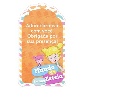 Tag De Agradecimento Mundo Bita Elo Produtos Especiais