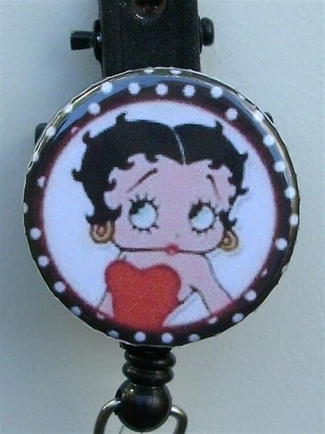 Classic Betty Boop Badge Reel Etsy